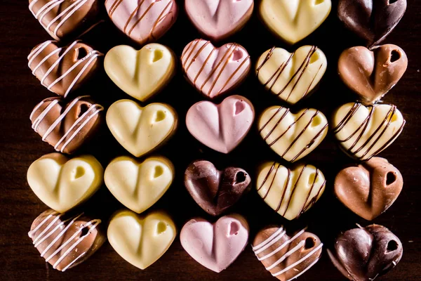 Caramelle al cioccolato di San Valentino — Foto Stock