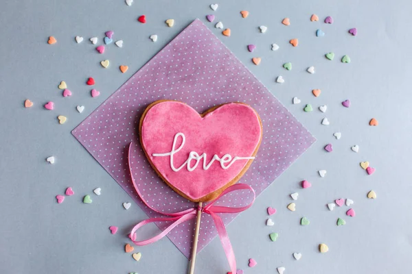 Biscuit pour la Saint Valentin — Photo