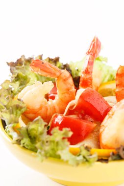 Karides salata sarı plaka