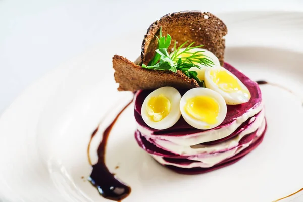 Delicious beetroot salad — Stock Photo, Image