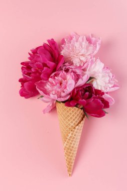 Şakayık çiçekleri gözleme koni