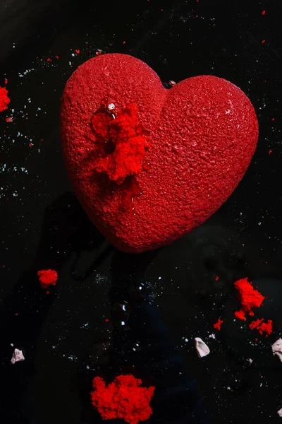 Cukroví čokoládové srdce — Stock fotografie