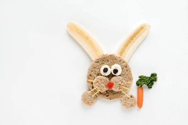 Funny bunny sandwich — Stock Photo, Image