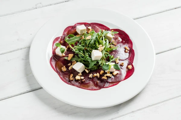 Delizioso carpaccio di barbabietole — Foto Stock