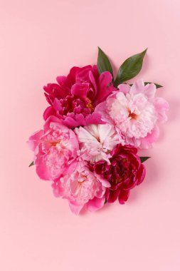 İhale renkli peonies
