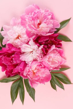 İhale renkli peonies