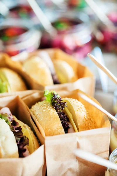 Delicious appetizers on table — Stock Photo, Image