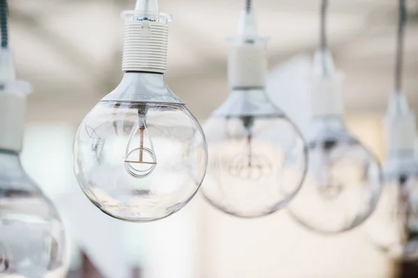 Modern transparent lampa lampor — Stockfoto