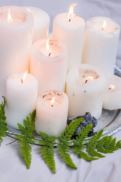 Wedding decorations with candles — Stock Photo, Image