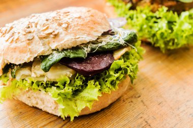 Lezzetli vejetaryen burger