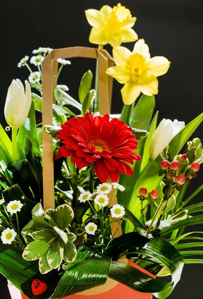 Udbud blomster buket - Stock-foto