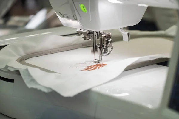 Embroidery machine working — Stock Photo, Image