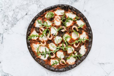 Güzel yaratıcı pizza