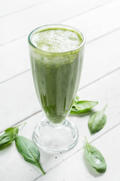 Zdravý zelený smoothie — Stock fotografie
