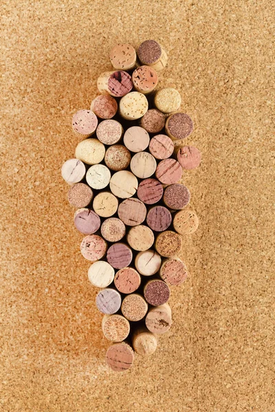 Used wine corks texture — Stock Photo, Image