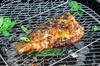 Lezzetli ızgara sazan
