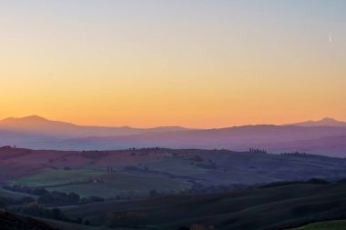 Renkli Tuscany manzara