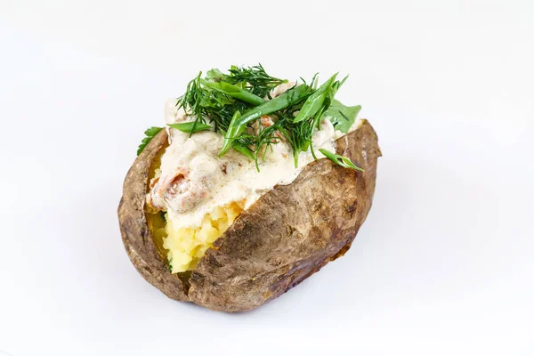Bakad potatis med fyllning — Stockfoto