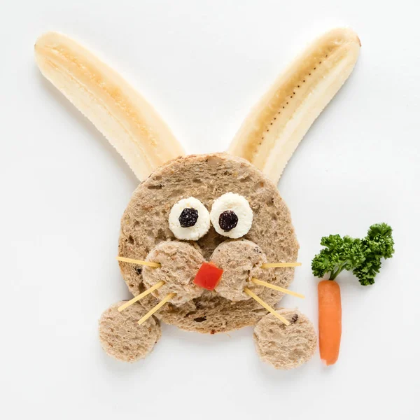 Funny bunny sandwich — Stock Photo, Image