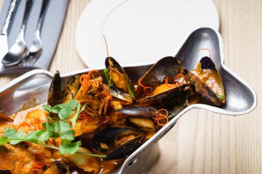 Lezzetli deniz ürünleri tabağı