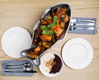 Lezzetli deniz ürünleri tabağı