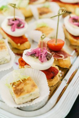 Plaka üzerinde lezzetli meze