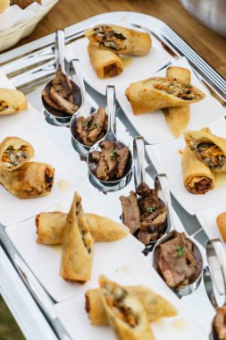 Plaka üzerinde lezzetli meze