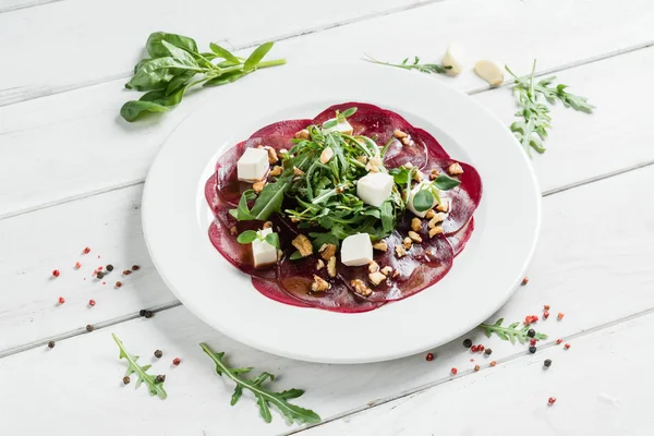 Läckra betor carpaccio — Stockfoto