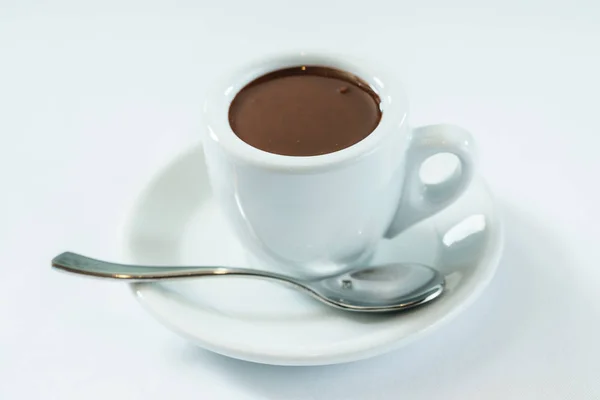 Warme chocolademelk in cup — Stockfoto