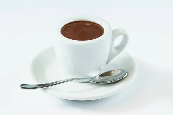 Warme chocolademelk in cup — Stockfoto