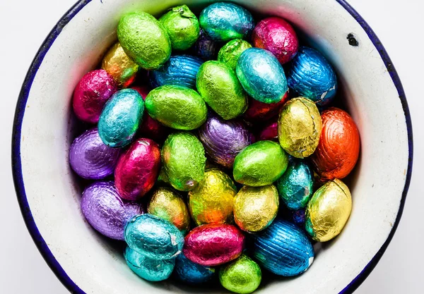 Chocolate Easter eggs — Stock Photo, Image