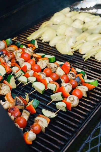 Carne kebabs grelhados — Fotografia de Stock