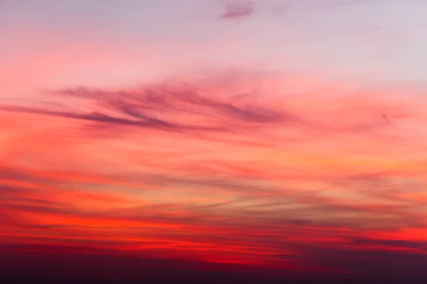 Ciel de coucher de soleil lumineux — Photo