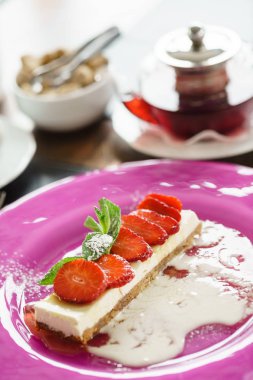 Taze lezzetli tatlı