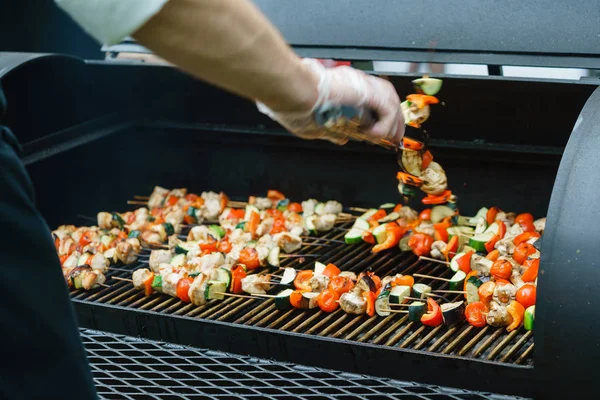 Chutný grilovaný kebab — Stock fotografie