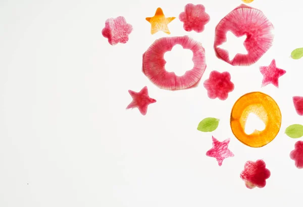 Renkli dilimlenmiş sebze — Stok fotoğraf