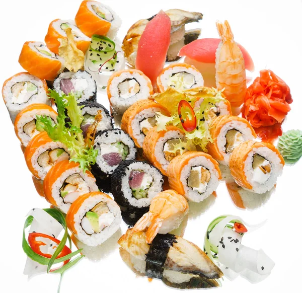 Conjunto de sushi colorido — Fotografia de Stock