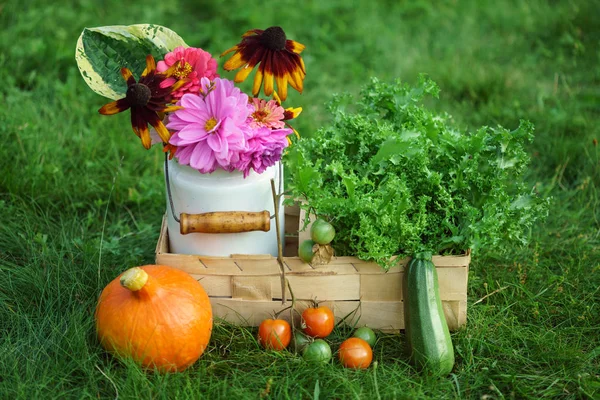 Bright autumn arrangement — Stock Photo, Image