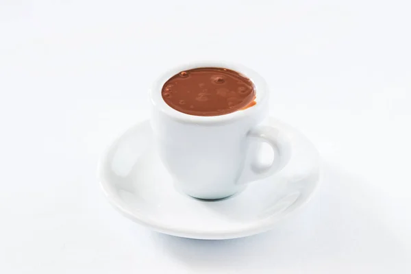 Hot chocolate in a cup — Stock Photo, Image