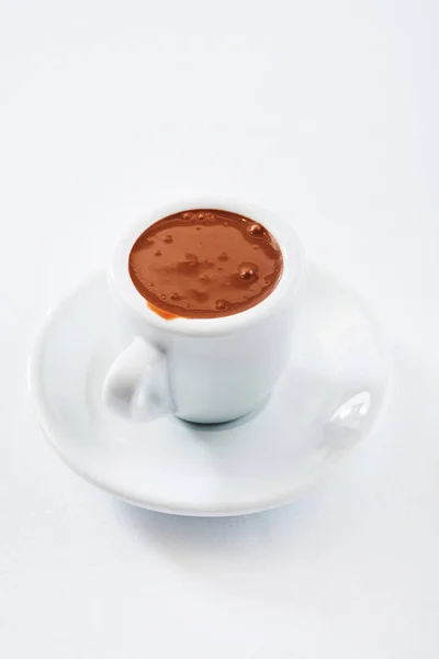 Chocolate quente em uma xícara — Fotografia de Stock