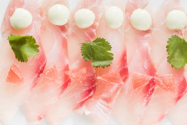 Välsmakande sashimi, närbild — Stockfoto