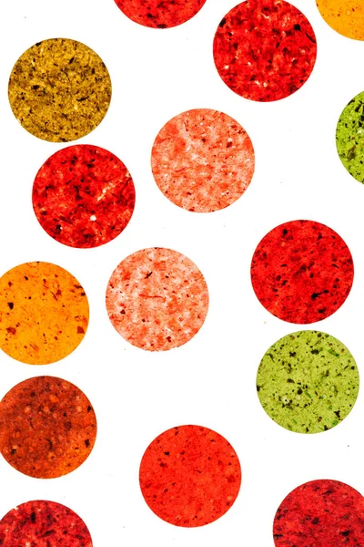 Bright fruit circles — Stock Photo, Image