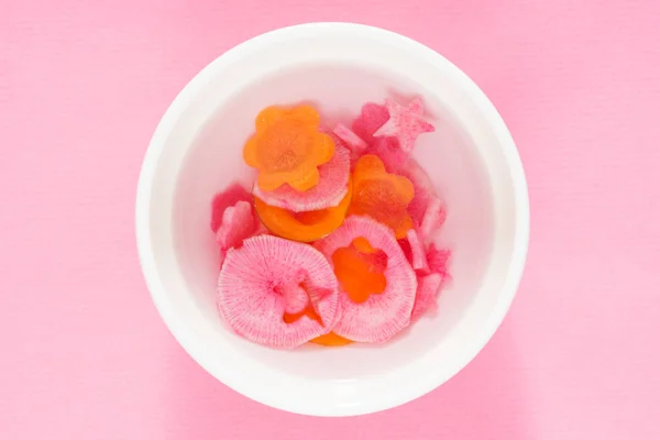 Verduras en rodajas coloridas — Foto de Stock