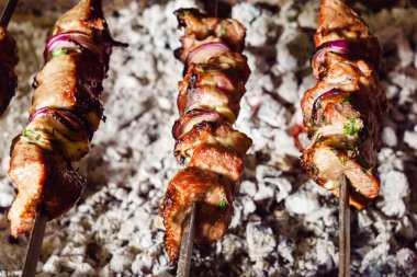 İştah açıcı ızgara kebaplar