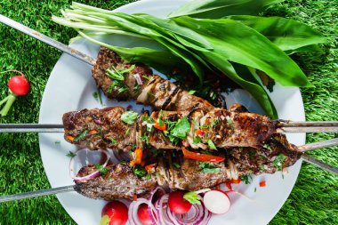 İştah açıcı ızgara kebaplar