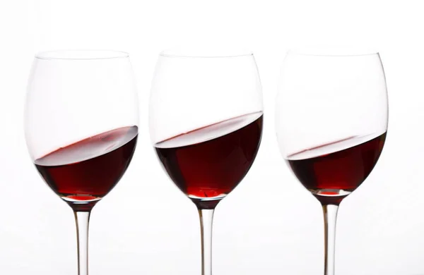 Glasses of red wine — Stock Photo, Image