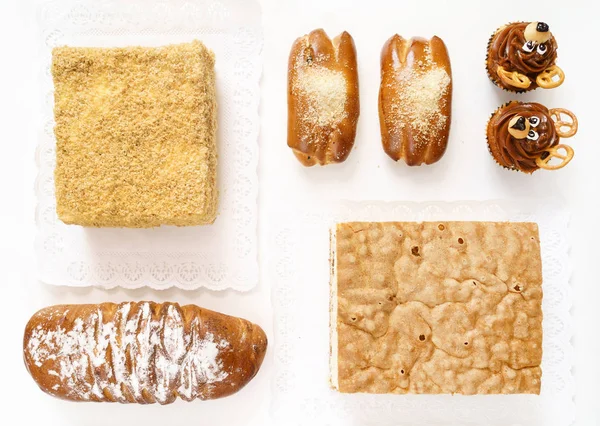 Verschillende soorten gebak — Stockfoto