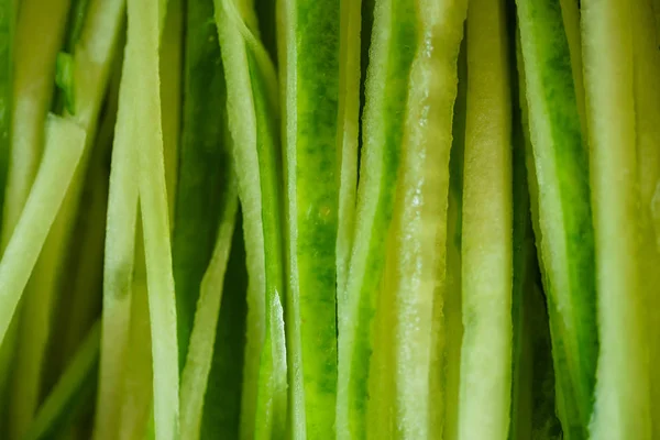 Grüne Gurkenscheiben — Stockfoto