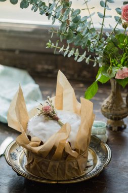 çıplak pasta dilimlenmiş