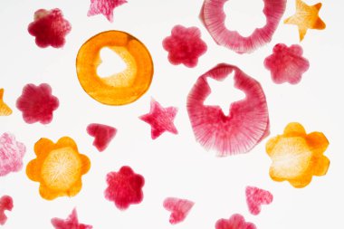 renkli dilimlenmiş sebze